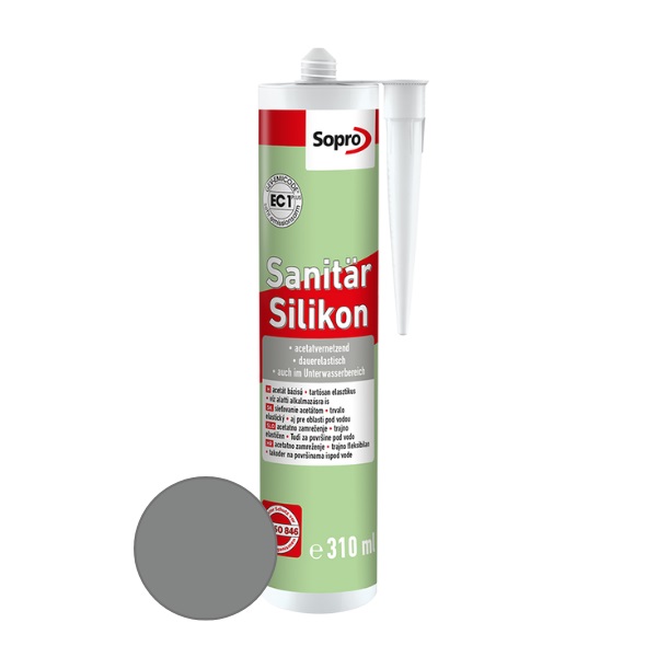 SOPRO silikón sanitárny grau 15, 310 ml 239015