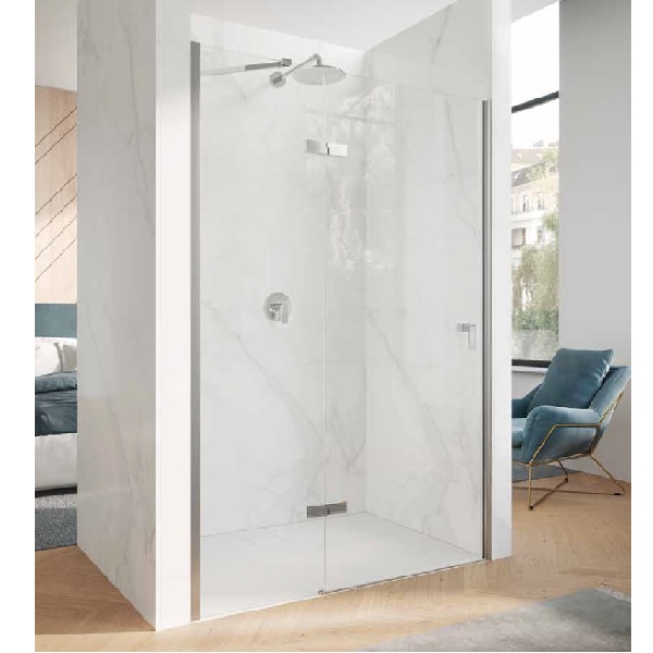 HÜPPE Aura Pure 90cm dvere sprchové na vaničku upevnenie vpravo AP0103069322