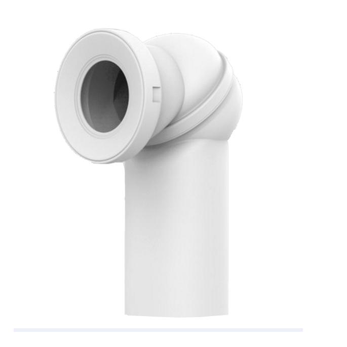 SANIT WC koleno kĺbové 0-90°, DN100/d.110 pre pripojenie WC kombi biele 58.107.01..0000