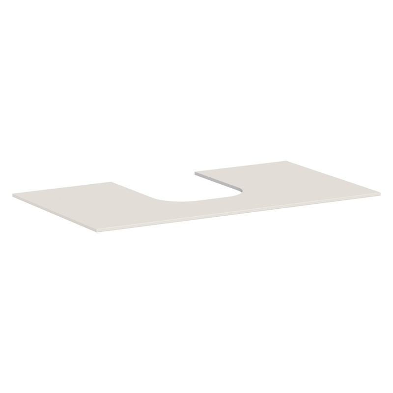 Hansgrohe Xevolos E doska pod umývadlo 980 x 550 mm pre zápustné umývadlo na dosku 500 x 480 mm a 600 x 480 mm, pieskovo béžová matná, 54209780