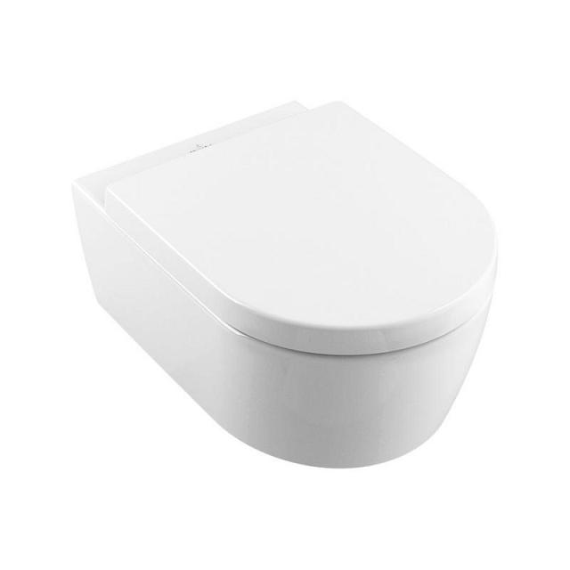 VILLEROY & BOCH Avento závesná WC misa s DirectFlush + sedátko so SoftClose biela s CeramicPlus 5656HRR1