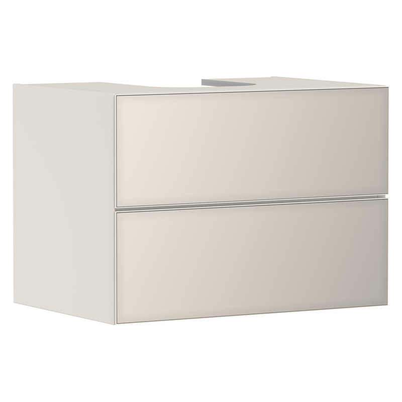 Hansgrohe Xevolos E skrinka pod umývadlo 780 x 550 mm s 2 zásuvkami pre dosku so zápustným umývadlom, pieskovo béžová matná, 54188790