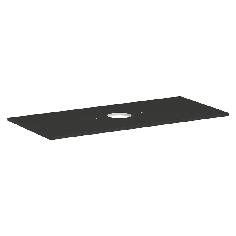 Hansgrohe Xelu Q doska pod umývadlo 1180 x 550 mm pre umývadlo na dosku, bez otvoru pre batériu, diamantová matná sivá, 54115910