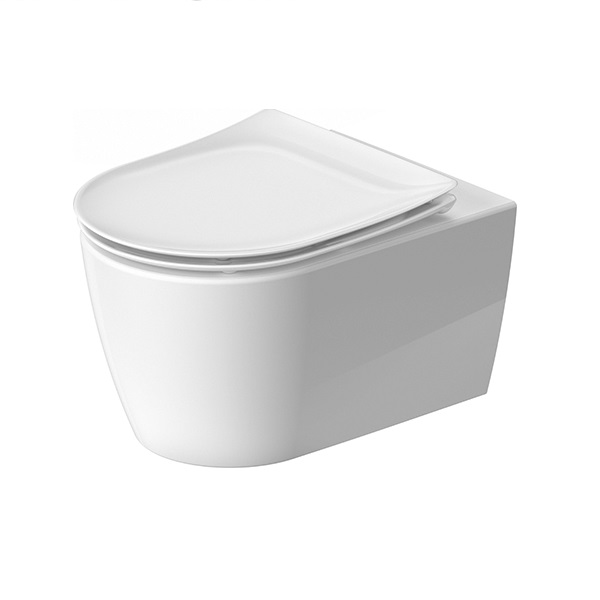 Duravit SOLEIL by Starck 37 x 54 cm závesná WC misa Rimless HygieneFlush, Durafix, biela s glazúrou Hygiene Glaze 2586092000