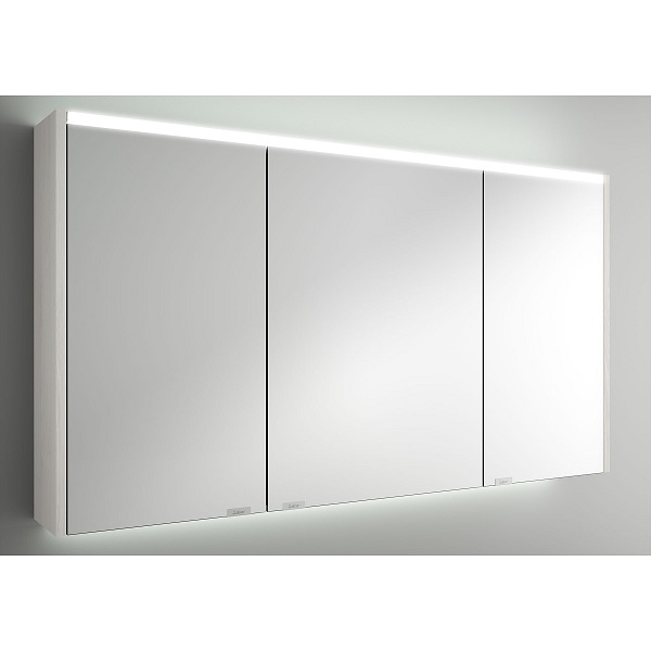 Salgar ALLIANCE 1200 zrkadlová skrinka 3-dverová s LED horným a spodným osvetlením, Sbiancato 83215
