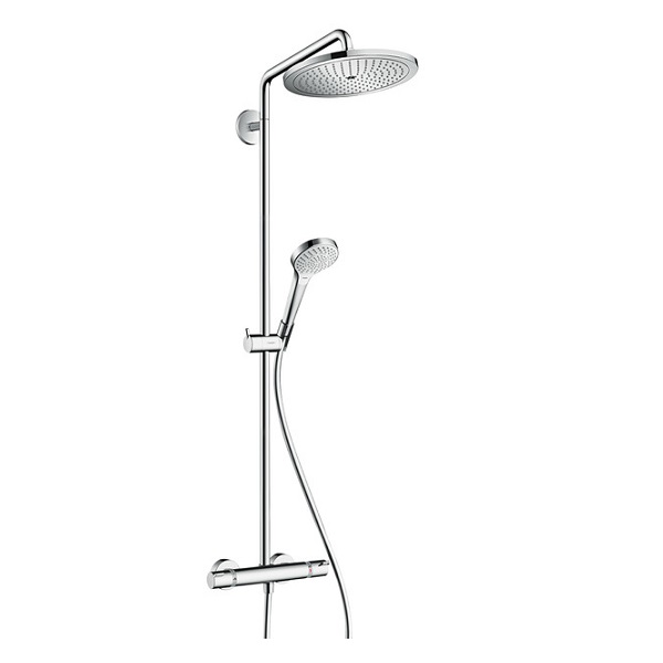 Hansgrohe Croma Select S sprchový systém Showerpipe 280 1jet EcoSmart s termostatom chróm 26794000