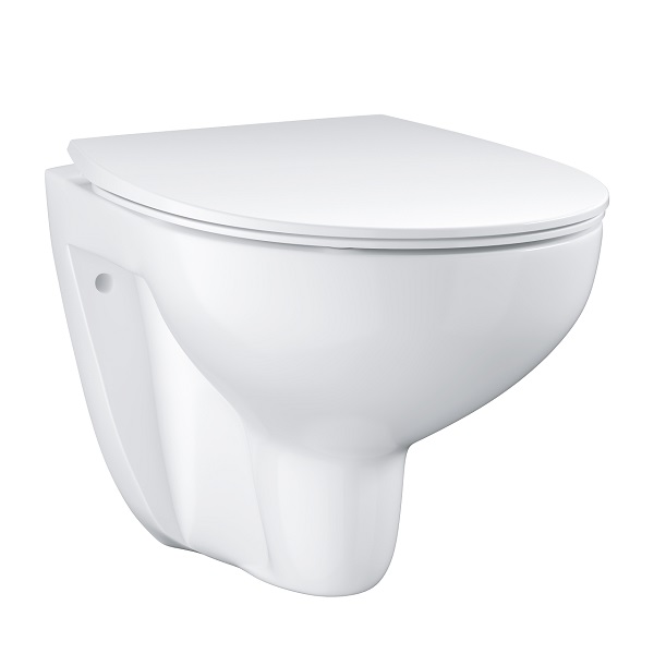 Grohe Bau Ceramic závesné WC Rimless, s doskou Slim so SoftClose, alpská biela 39899000