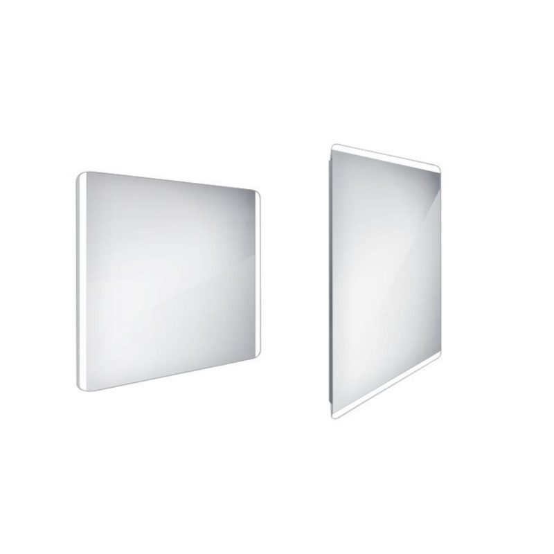 NIMCO zrkadlo podsvietené LED 17000 90 x 70 cm hliníkový rám ZP 17019
