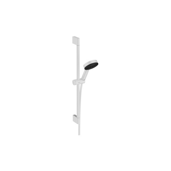 Hansgrohe Pulsify Select sprchová sada 105 3jet Relaxation EcoSmart so sprchovou tyčou 65cm matná biela, 24161700