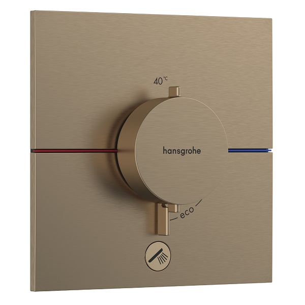HANSGROHE ShowerSelect Comfort E batéria sprchová podomietková termostatická pre 1 spotrebič kartáčovaný bronz 15575140