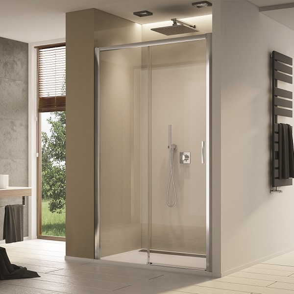 SANSWISS TOP-Line S sprchové posuvné dvere 120cm pevný diel vľavo, aluchróm číre sklo, TLS2G1205007