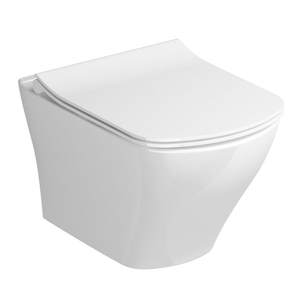RAVAK Classic závesná WC misa RimOff 36 x 51 x 32,5 cm biela,  X01671