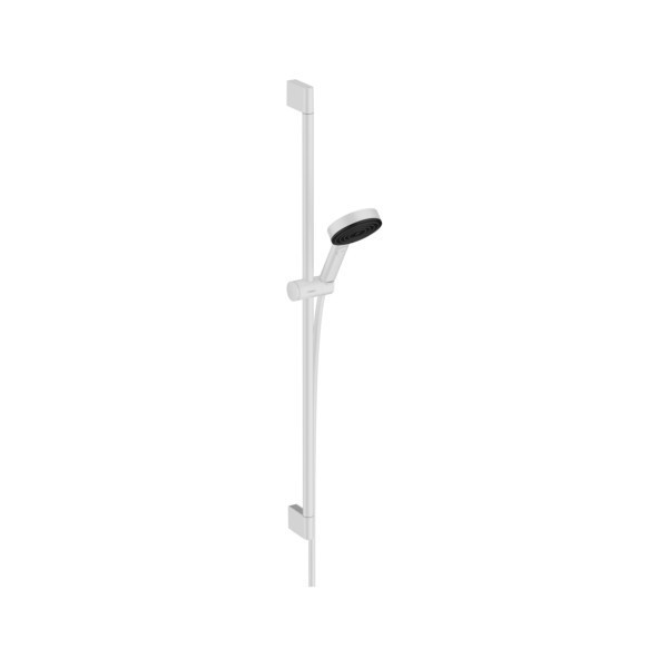 HANSGROHE Pulsify Select S sprchová sada 105 3jet Relaxation EcoSmart so sprchovou tyčou 90cm matná biela, 24171700