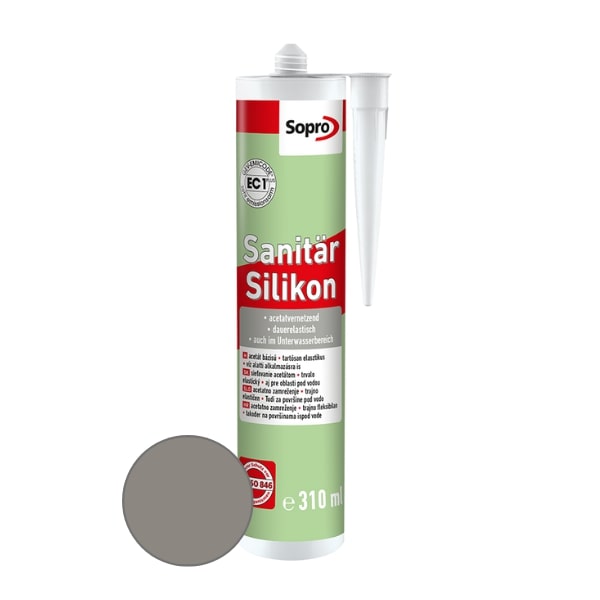 SOPRO silikón sanitárny steingrau 22, 310 ml 239022