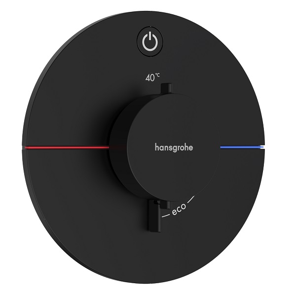 HANSGROHE ShowerSelect Comfort S batéria sprchová podomietková termostatická pre 1 spotrebič matná čierna 15553670