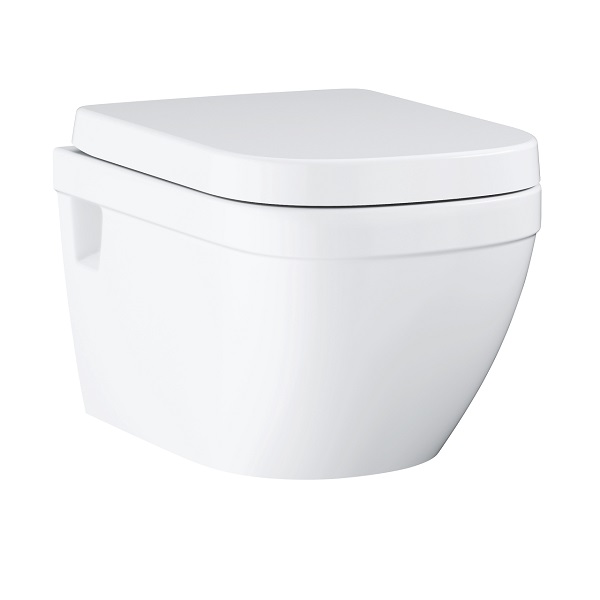 Grohe Euro Ceramic závesné WC 54 Rimless + sedátko so SoftClose, biela, 39703000SET