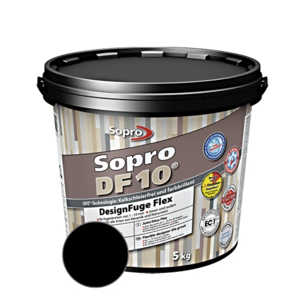 SOPRO DF10 hmota škárovacia schwarz 5 kg 231190