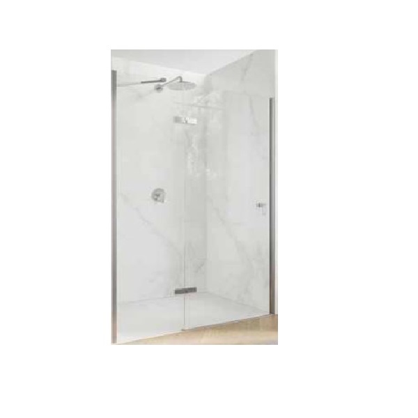 HÜPPE Aura Pure 100cm dvere sprchové na vaničku,strieborná pololesklá, číre sklo AP0104069322