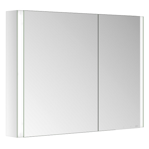 KEUCO Somaris skrinka zrkadlová 100 x 71 x 12,7 cm 2-dvierka (asymetrické), s vyhrievaním, s osvetlením 14503002211