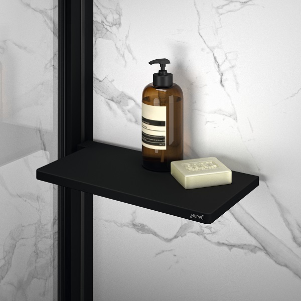 HÜPPE SELECT+ Tablet polička do sprchy matná čierna SL2101123