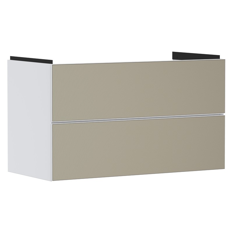 Hansgrohe Xevolos E skrinka pod umývadlo 980 x 475 mm s 2 zásuvkami, matná biela, 54181390