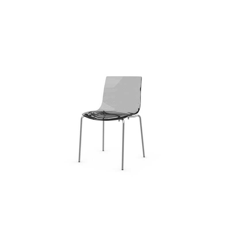 CALLIGARIS stolička jedálenská L EAU, sivý plast, CS/1273  - ROZBALENÝ TOVAR