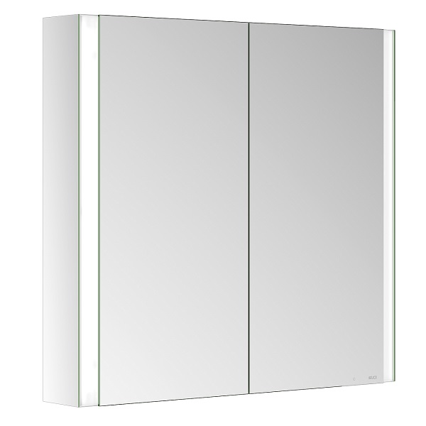 KEUCO Somaris skrinka zrkadlová 80 x 71 x 12,7 cm 2-dvierka s osvetlením 14502002110