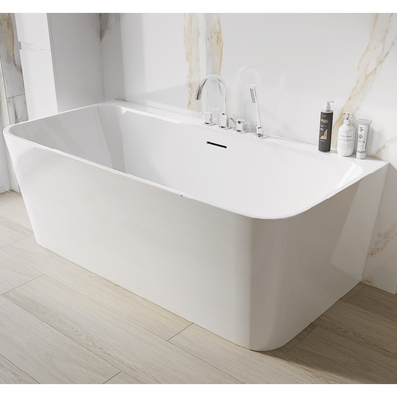 LAVITA MENSOLA S voľne stojaca vaňa  150 x 80 x 60 cm so sifónom Click-Clack biela lesklá