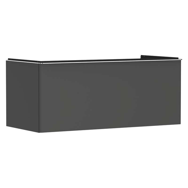 Hansgrohe Xelu Q skrinka pod zápustné umývadlo na dosku 1180 x 550 mm s 1 zásuvkou, diamantová matná sivá, rukoväť chróm, 54063000