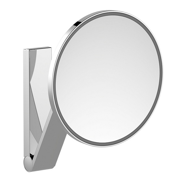 KEUCO  iLOOK MOVE zrkadlo kozmetické brúsený čierny chróm kruhové 17612139003