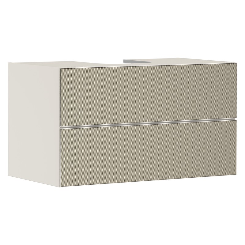 Hansgrohe Xevolos E skrinka pod umývadlo 980 x 550 mm s 2 zásuvkami pre dosku so zápustným umývadlom, pieskovo béžová matná, 54191390