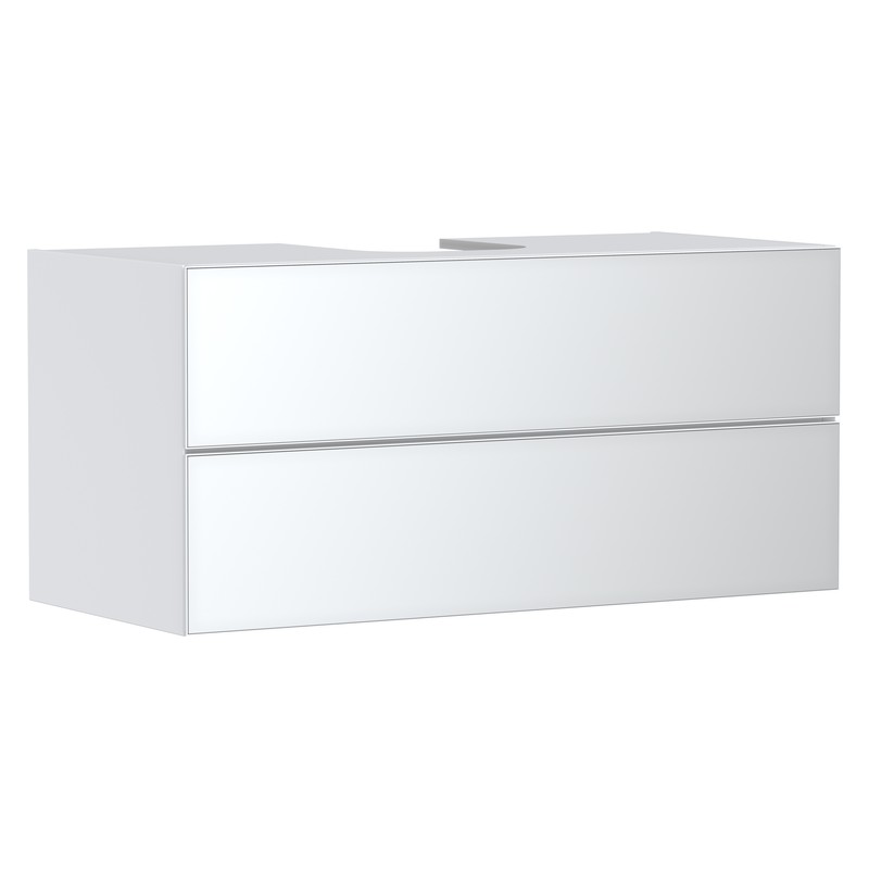 Hansgrohe Xevolos E skrinka pod umývadlo 1180 x 550 mm s 2 zásuvkami pre dosku so zápustným umývadlom, matná biela, 54193320