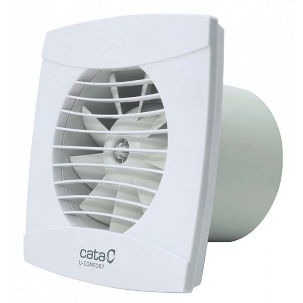 CATA U-COMFORT kúpeľňový ventilátor UC-10 Timer s časovačom, zo spätnou klapkou, biely   01200100