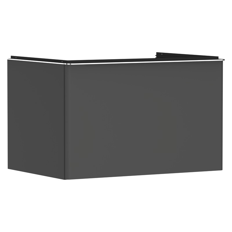 Hansgrohe Xelu Q skrinka pod zápustné umývadlo na dosku 780 x 550 mm s 1 zásuvkou, diamantová matná sivá, rukoväť chróm, 54055000