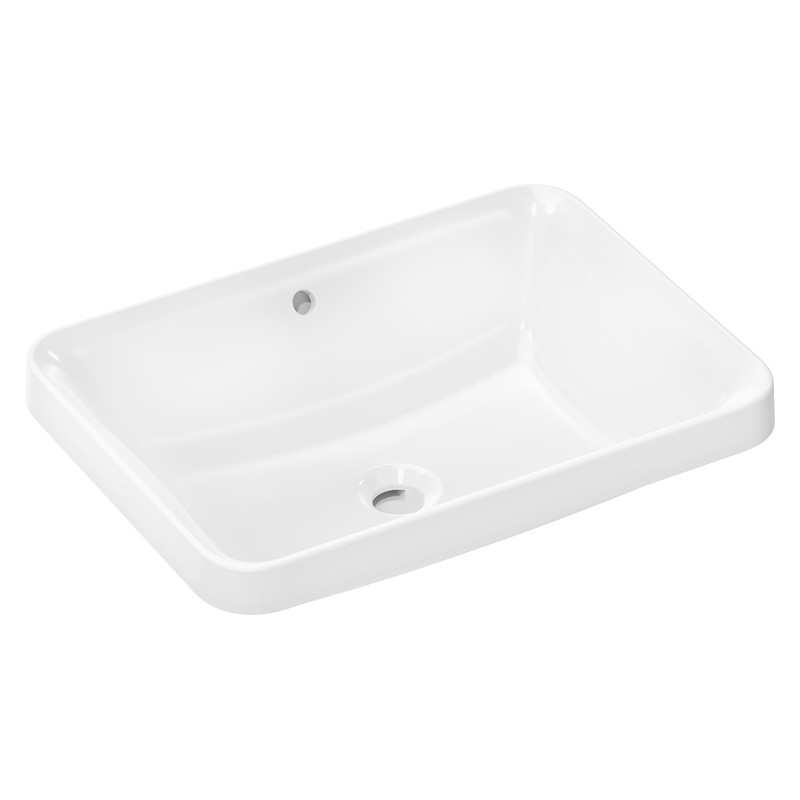 Hansgrohe Xuniva Q vstavané umývadlo 550 x 400 mm bez otvoru pre batériu, s prepadom, biela, 60158450