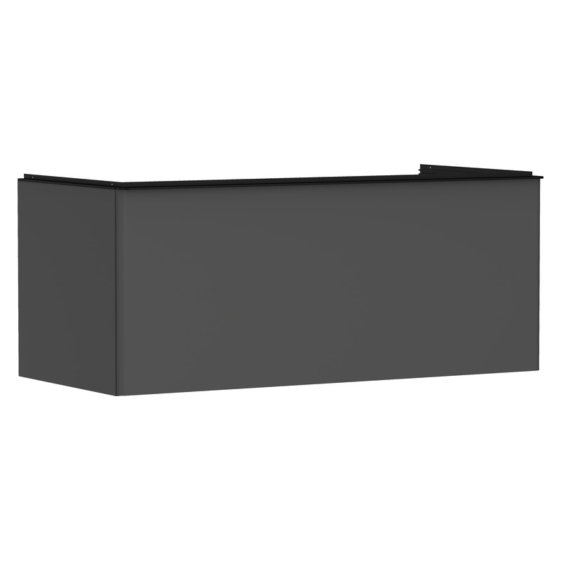 Hansgrohe Xelu Q skrinka pod zápustné umývadlo na dosku 1180 x 550 mm s 1 zásuvkou, diamantová matná sivá, rukoväť matná čierna, 54063670