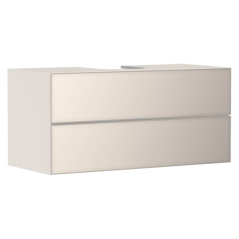 Hansgrohe Xevolos E skrinka pod umývadlo 1180 x 550 mm s 2 zásuvkami pre dosku so zápustným umývadlom, pieskovo béžová matná, 54194790