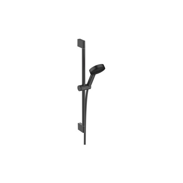 HANSGROHE Pulsify Select S sprchová sada 105 3jet Relaxation EcoSmart so sprchovou tyčou 65cm matná čierna, 24161670