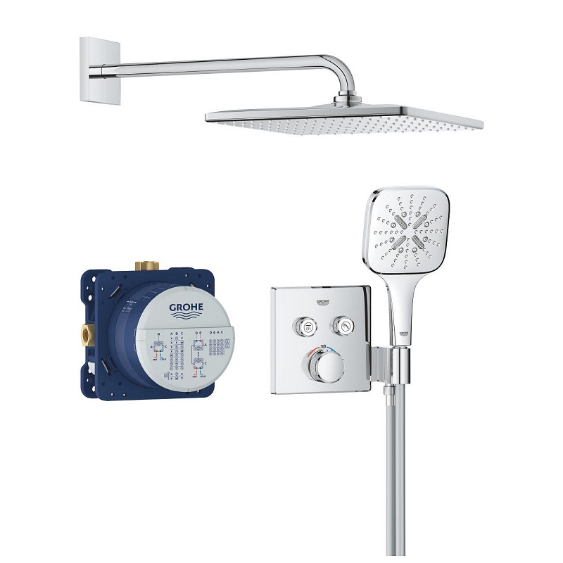GROHE Professional Rainshower SmartControl 310 systém sprchový podomietkový termostatický chróm 34865000