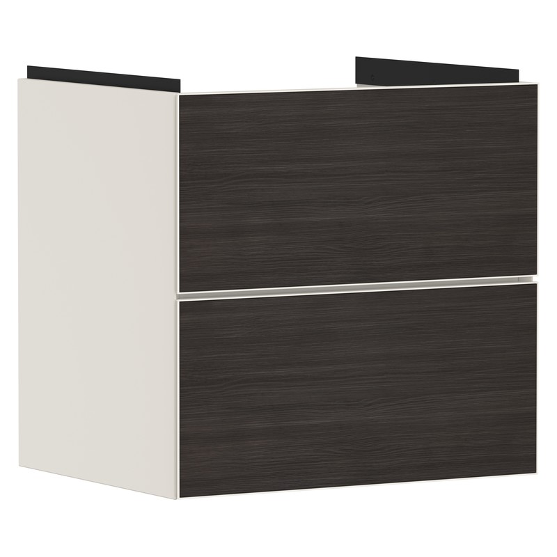 Hansgrohe Xevolos E skrinka pod umývadlo 580 x 475 mm s 2 zásuvkami, pieskovo béžová matná, 54176730