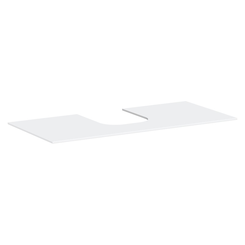 Hansgrohe Xevolos E doska pod umývadlo 1180 x 550 mm pre zápustné umývadlo na dosku 500 x 480 mm a 600 x 480 mm, matná biela, 54210700