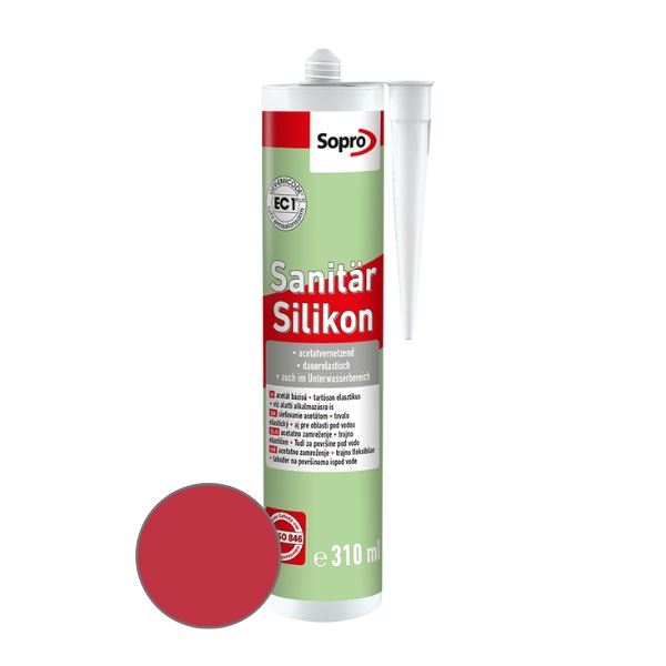 SOPRO silikón sanitárny signalrot 91, 310 ml 239091