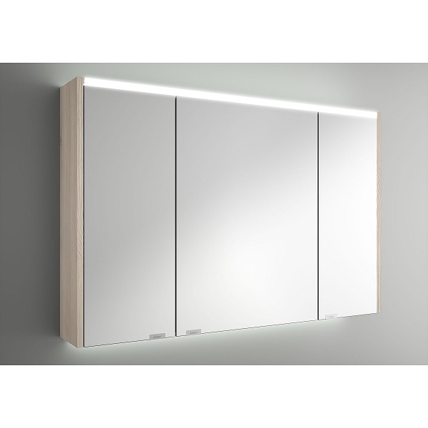 Salgar ALLIANCE 1000 zrkadlová skrinka 3-dverová s LED horným a spodným osvetlením, Natural 83188