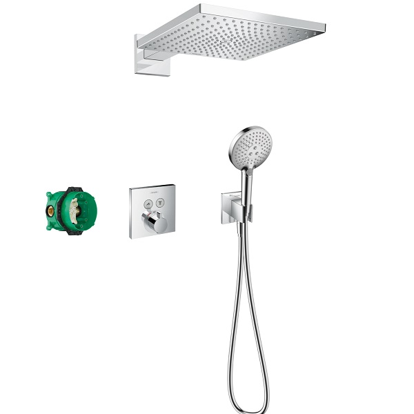 Hansgrohe Raindance E sprchový systém 300 1jet s termostatom ShowerSelect Square chróm, 27952000
