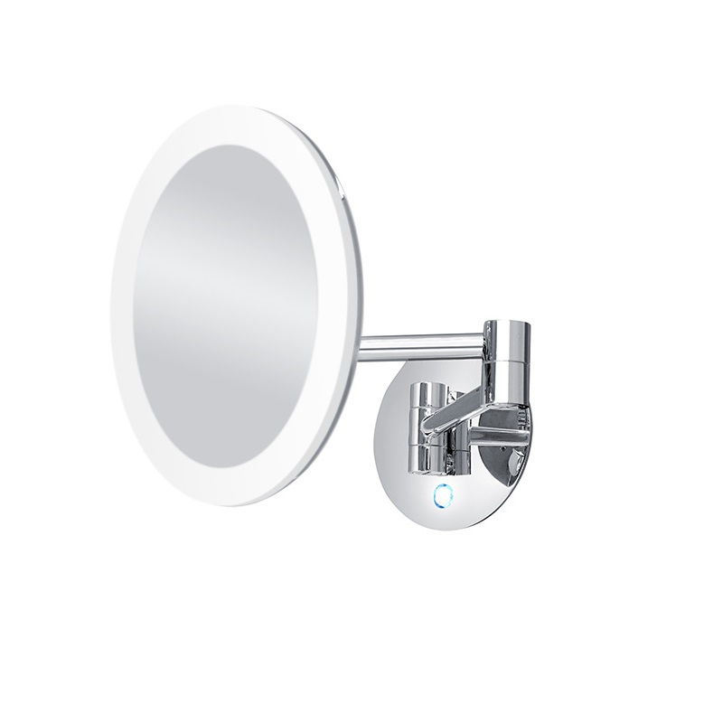 NIMCO kozmetické zrkadlo nástenné okrúhle 20cm LED-prepínanie farieb ZK20265P-26