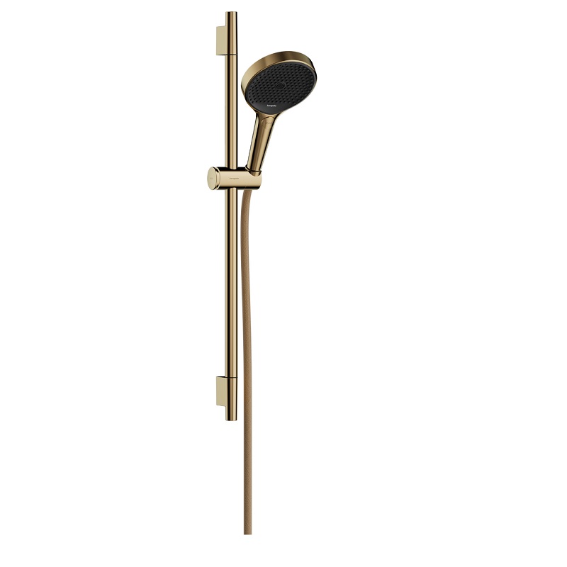 HANSGROHE Rainfinity 130 set sprchový Ecosmart so sprchovou tyčou 65 cm leštený vzhľad zlata 28746990