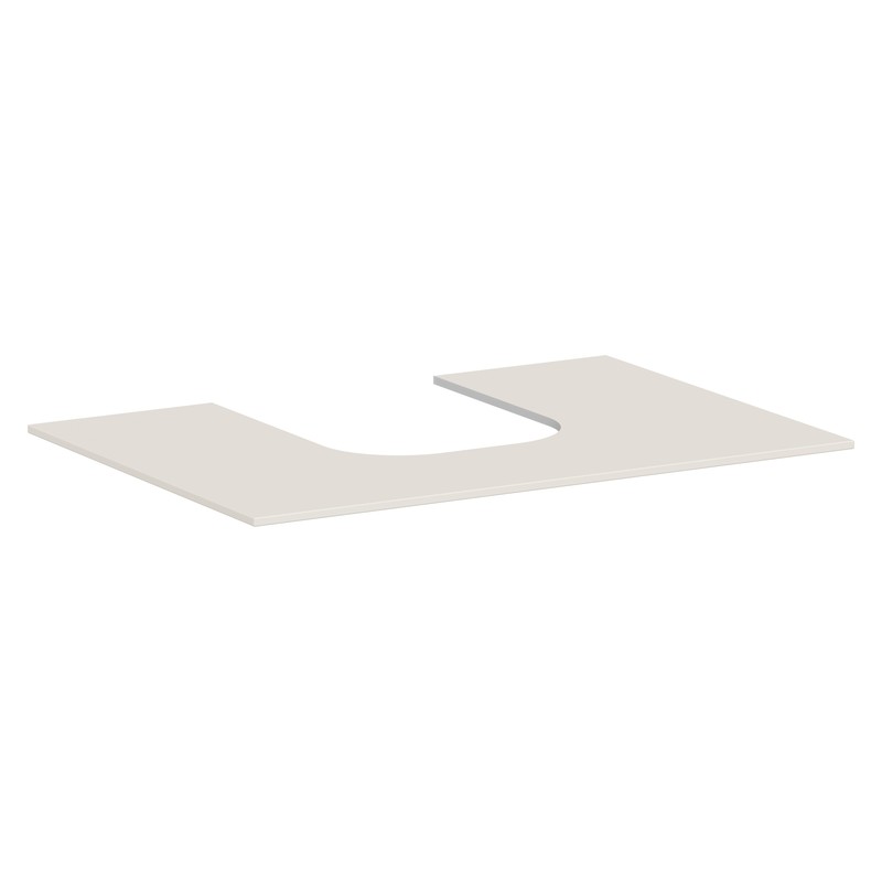 Hansgrohe Xevolos E doska pod umývadlo 780 x 550 mm pre zápustné umývadlo na dosku 500 x 480 mm a 600 x 480 mm, pieskovo béžová matná, 54208780