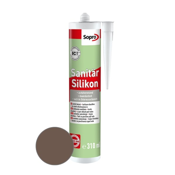 SOPRO silikón sanitárny mahagoni 55, 310 ml 239055