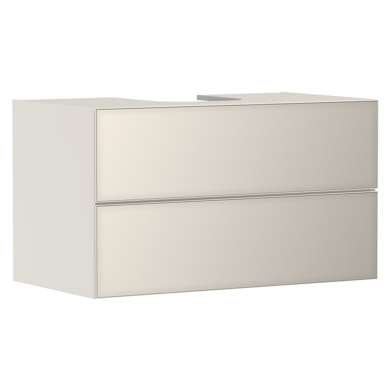 Hansgrohe Xevolos E skrinka pod umývadlo 980 x 550 mm s 2 zásuvkami pre dosku so zápustným umývadlom, pieskovo béžová matná, 54191790