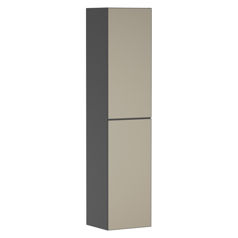 Hansgrohe Xevolos E vysoká skrinka 400 x 360 mm, pánty vpravo, bridlicová matná sivá, 54223390